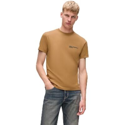 A1M17003 Karl Lagerfeld Jeans, Męskie, Slim Short Sleeve Essential Logo Tee, Slim Fit, Brązowy, M A1M17003 Karl Lagerfeld Jeans, Męskie, Slim Short Sleeve Essential Logo Tee, Slim Fit, Brązowy, M