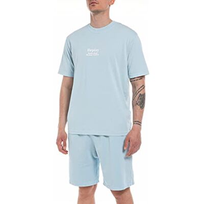 M6592 .000.23312E Replay T-shirt męski, Jasnoniebieski 109, XL M6592 .000.23312E Replay T-shirt męski, Jasnoniebieski 109, XL