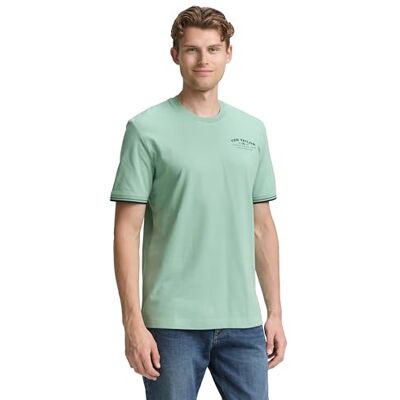 1049332 TOM TAILOR T-shirt męski, 22577 Dust Green, XS 1049332 TOM TAILOR T-shirt męski, 22577 Dust Green, XS