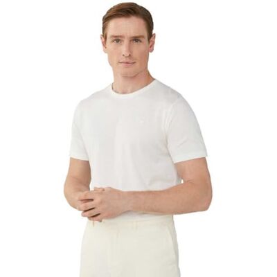 HM500778 Hackett London Koszulka męska Filafil, Biały (biały), XXL HM500778 Hackett London Koszulka męska Filafil, Biały (biały), XXL