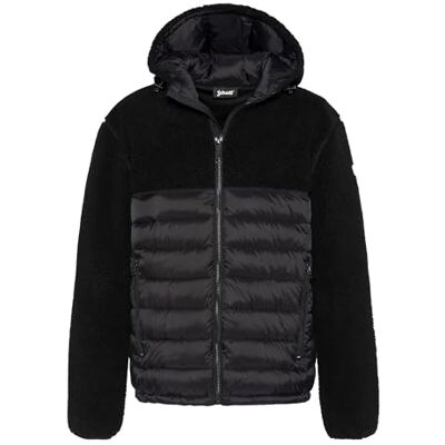 SWBRIGHTON2 BIG Sherpa, Nylonowa bluza Schott Czarna/Czarna, czarny, 3XL SWBRIGHTON2 BIG Sherpa, Nylonowa bluza Schott Czarna/Czarna, czarny, 3XL