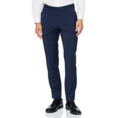 10001-3050 Pierre Cardin Męskie spodnie do garnituru Ryan, Niebieski (granatowy 3050), 60/rozmiar producenta: 106 10001-3050 Pierre Cardin Męskie spodnie do garnituru Ryan, Niebieski (granatowy 3050), 60/rozmiar producenta: 106