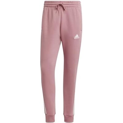 DTN87 adidas Mężczyźni Essentials Fleece 3-Stripes Tapered Cuff Pants, preloved crimson, XXL DTN87 adidas Mężczyźni Essentials Fleece 3-Stripes Tapered Cuff Pants, preloved crimson, XXL