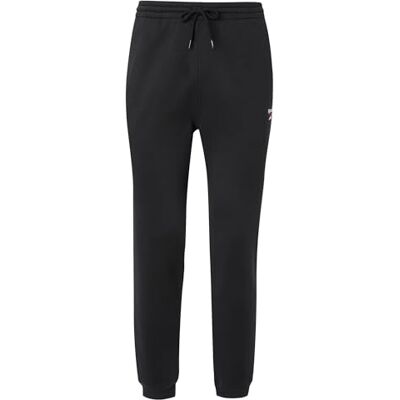 100221834 Reebok Identity SMALL Logo Fleece Jogger, czarny/biały/czerwony (Vector Red), M 100221834 Reebok Identity SMALL Logo Fleece Jogger, czarny/biały/czerwony (Vector Red), M