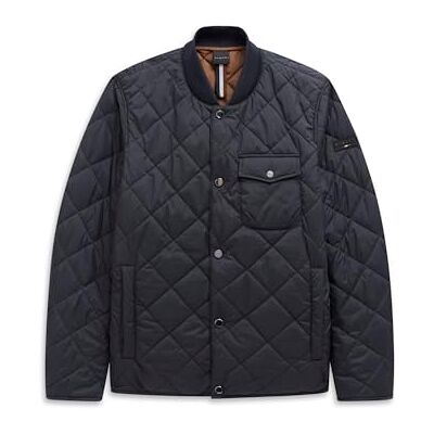 870400-81010 bugatti Blouson nowoczesna kurtka pikowana na jesień i zimę, kurtka przejściowa, zatrzaski, 390-granatowy, 52 870400-81010 bugatti Blouson nowoczesna kurtka pikowana na jesień i zimę, kurtka przejściowa, zatrzaski, 390-granatowy, 52