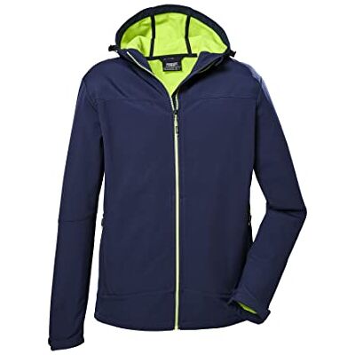 41057-000 killtec Mężczyźni Kurtka softshell/kurtka outdoorowa z kapturem MN SFTSHLL JCKT, dunkelnavy, L, 41057-000 killtec Mężczyźni Kurtka softshell/kurtka outdoorowa z kapturem MN SFTSHLL JCKT, dunkelnavy, L,