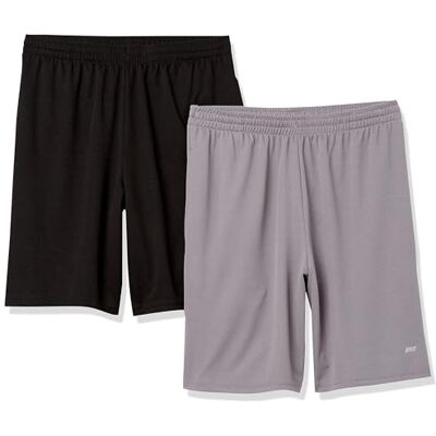 13215 Amazon Essentials Men's Spodenki Performance Tech loose fit (dostępne w wersjach Big i Tall), Pack of 2, Czarny/Szary, S 13215 Amazon Essentials Men's Spodenki Performance Tech loose fit (dostępne w wersjach Big i Tall), Pack of 2, Czarny/Szary, S
