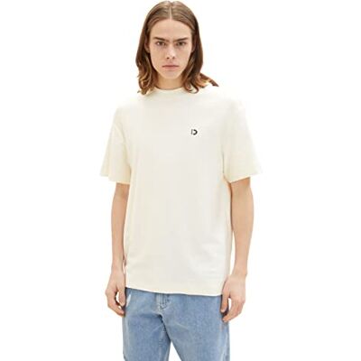 1035614 TOM TAILOR Denim Męski T-shirt, 12906 Wool White, XS, 12906 Wool White, XS 1035614 TOM TAILOR Denim Męski T-shirt, 12906 Wool White, XS, 12906 Wool White, XS