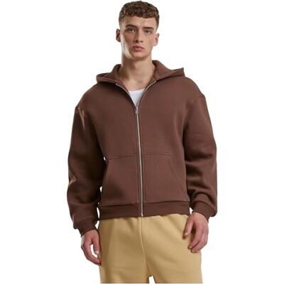 TB7284 Urban Classics Męska bluza z kapturem Fluffy Zip Hoody, puszysta bluza z kapturem z zamkiem błyskawicznym, bluza z kapturem dla mężczyzn, oversize fit, czekoladowy brąz, 4XL TB7284 Urban Classics Męska bluza z kapturem Fluffy Zip Hoody, puszysta bluza z kapturem z zamkiem błyskawicznym, bluza z kapturem dla mężczyzn, oversize fit, czekoladowy brąz, 4XL