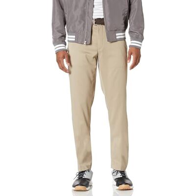 MAE65007FL18_S-BL961-29W x 29L Amazon Essentials Męskie spodnie golfowe ze stretchem, khaki brązowe, 29 szer. x 29 dł MAE65007FL18_S-BL961-29W x 29L Amazon Essentials Męskie spodnie golfowe ze stretchem, khaki brązowe, 29 szer. x 29 dł