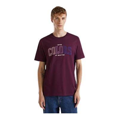 3I1XU1096 United Colors of Benetton T-shirt, Fioletowy, L 3I1XU1096 United Colors of Benetton T-shirt, Fioletowy, L