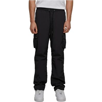TB6395 Urban Classics Męskie spodnie Straight Leg Nylon Cargo Pants Black M, czarny, M TB6395 Urban Classics Męskie spodnie Straight Leg Nylon Cargo Pants Black M, czarny, M