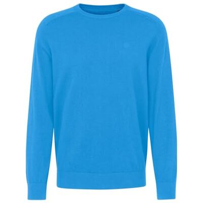 7400-65520B bugatti Męski sweter okrągły dekolt, niebieski, 4XL 7400-65520B bugatti Męski sweter okrągły dekolt, niebieski, 4XL