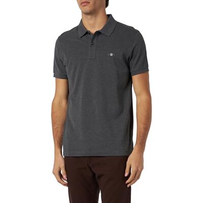 2220 GANT Męska koszulka polo Slim Shield SS Pique, antracyt melanż, standardowa, Antracyt melanż, XXL 2220 GANT Męska koszulka polo Slim Shield SS Pique, antracyt melanż, standardowa, Antracyt melanż, XXL