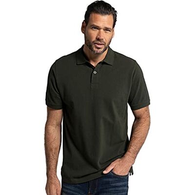59538400 JP 1880 Męskie duże rozmiary, duże rozmiary, Menswear L-8XL do 8XL, koszulka polo, górna część, listwa z guzikami, kołnierz, pika, 702560, khaki, 6XL 59538400 JP 1880 Męskie duże rozmiary, duże rozmiary, Menswear L-8XL do 8XL, koszulka polo, górna część, listwa z guzikami, kołnierz, pika, 702560, khaki, 6XL
