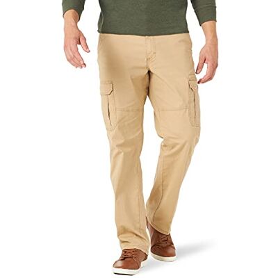 ZM7ABTV Wrangler Authentics Męskie spodnie cargo z luźnym dopasowaniem, swobodne spodnie, trawertyn ripstop, 46W / 30L ZM7ABTV Wrangler Authentics Męskie spodnie cargo z luźnym dopasowaniem, swobodne spodnie, trawertyn ripstop, 46W / 30L