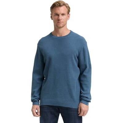 1047570 TOM TAILOR Sweter męski, 38701 Real Teal Melange, 3XL 1047570 TOM TAILOR Sweter męski, 38701 Real Teal Melange, 3XL