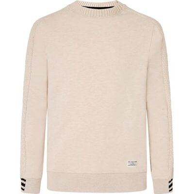 PM702410 Pepe Jeans Sweter męski Murphy, Beżowy (kredowy biały), XXL PM702410 Pepe Jeans Sweter męski Murphy, Beżowy (kredowy biały), XXL
