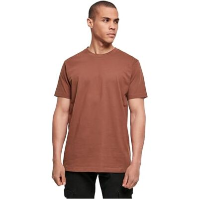 BY004 Build Your Brand Men -T-Shirt Round Neck Bark Xs BY004 Build Your Brand Men -T-Shirt Round Neck Bark Xs