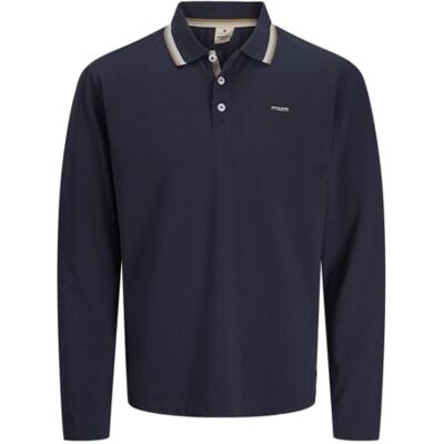 12287520-4879326 JACK & JONES Jprblualves Ls Polo, szary (Graphite), XS 12287520-4879326 JACK & JONES Jprblualves Ls Polo, szary (Graphite), XS