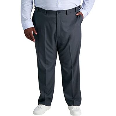 HC00235 Haggar Męskie spodnie na co dzień, Wrzosowy węgiel drzewny, 38W x 32L HC00235 Haggar Męskie spodnie na co dzień, Wrzosowy węgiel drzewny, 38W x 32L