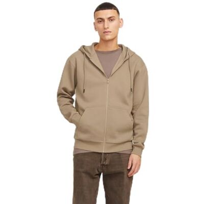 12249342 JACK & JONES JJEBRADLEY JJEBRADLEY bluza z kapturem Regular Fit z zamkiem błyskawicznym Uni Zip Pullover Sweater, Coriander, XS 12249342 JACK & JONES JJEBRADLEY JJEBRADLEY bluza z kapturem Regular Fit z zamkiem błyskawicznym Uni Zip Pullover Sweater, Coriander, XS