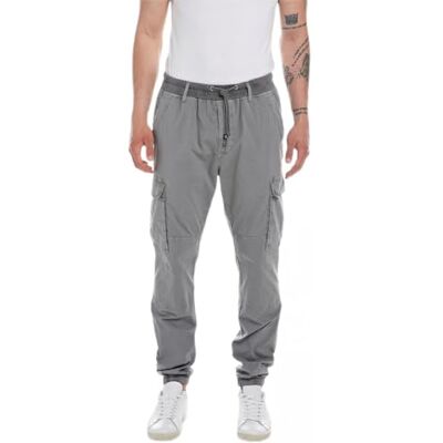 M9924 .000.84605G Replay Spodnie męskie ze stretchem, 319 szary, 28W M9924 .000.84605G Replay Spodnie męskie ze stretchem, 319 szary, 28W
