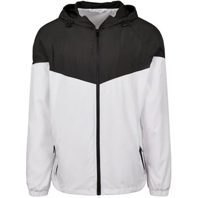 BY129-01248-0042 Build Your Brand Kurtka męska 2-Tone Tech Windrunner, Basic męska wiatrówka dostępna w wielu kolorach, rozmiary XS 5XL, biały/czarny, L BY129-01248-0042 Build Your Brand Kurtka męska 2-Tone Tech Windrunner, Basic męska wiatrówka dostępna w wielu kolorach, rozmiary XS 5XL, biały/czarny, L