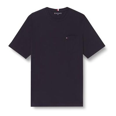 MW0MW37056 Tommy Hilfiger Męska koszulka z okrągłym dekoltem i kieszenią na piersi, Pustynne niebo, XXL MW0MW37056 Tommy Hilfiger Męska koszulka z okrągłym dekoltem i kieszenią na piersi, Pustynne niebo, XXL