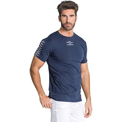 GKM005410 Gianni Kavanagh Blue Attitude męska koszulka T-Shirt, Niebieski, M GKM005410 Gianni Kavanagh Blue Attitude męska koszulka T-Shirt, Niebieski, M