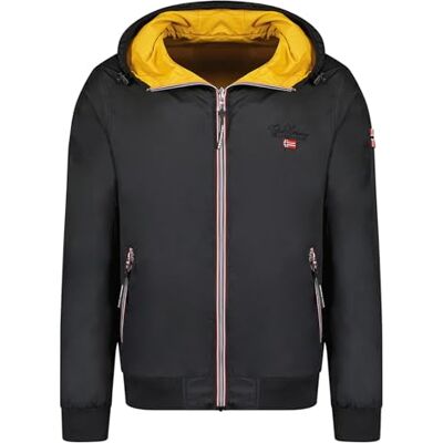 SZ1076H/GN Geographical Norway Arrivialama Men Męska pikowana ciepła kurtka puchowa na jesień i zimę, ciepła kurtka kurtka wiatrówka z długim rękawem męska (czarna 3XL), czarny, 3XL SZ1076H/GN Geographical Norway Arrivialama Men Męska pikowana ciepła kurtka puchowa na jesień i zimę, ciepła kurtka kurtka wiatrówka z długim rękawem męska (czarna 3XL), czarny, 3XL