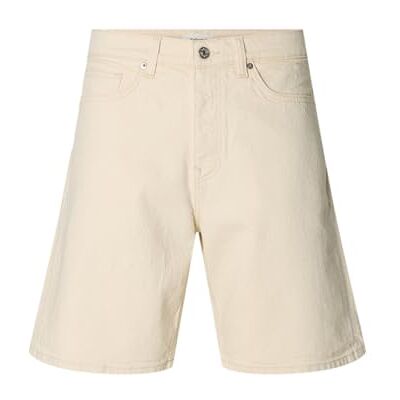 16099980-4902590 SELECTED MEN Slhreg Alex Ecru 704 Denim Short Noos, écru, L 16099980-4902590 SELECTED MEN Slhreg Alex Ecru 704 Denim Short Noos, écru, L