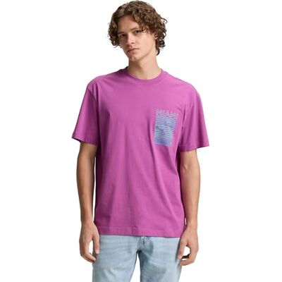 1046137 TOM TAILOR Denim T-shirt męski, 26530 – Plum Blossom Lilac, XS 1046137 TOM TAILOR Denim T-shirt męski, 26530 – Plum Blossom Lilac, XS