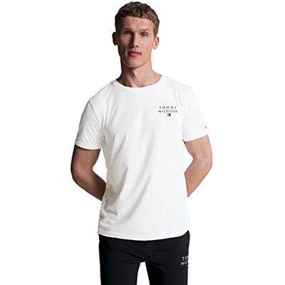 SONY#Xperia#xa#1#ultra#G3221#G3223#2 Tommy Hilfiger Męski T-shirt z krótkim rękawem, okrągły dekolt, biały (biały), L SONY#Xperia#xa#1#ultra#G3221#G3223#2 Tommy Hilfiger Męski T-shirt z krótkim rękawem, okrągły dekolt, biały (biały), L