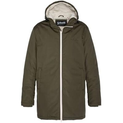 BLUSTER Schott NYC Kurtka z kapturem Sherpa Schott, ciemny khaki, M dorośli BLUSTER Schott NYC Kurtka z kapturem Sherpa Schott, ciemny khaki, M dorośli