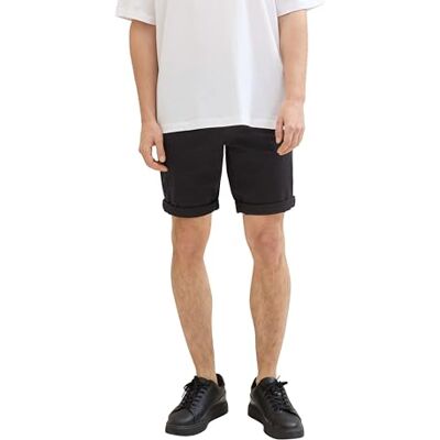 1040249 TOM TAILOR Denim Męskie szorty bermudy, 2999 Black, M 1040249 TOM TAILOR Denim Męskie szorty bermudy, 2999 Black, M