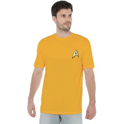 CBS261HT-UKAT-32 Star Trek Command Uniform W Foil koszulka unisex, złoty, XXXL, Złoty, 3XL CBS261HT-UKAT-32 Star Trek Command Uniform W Foil koszulka unisex, złoty, XXXL, Złoty, 3XL