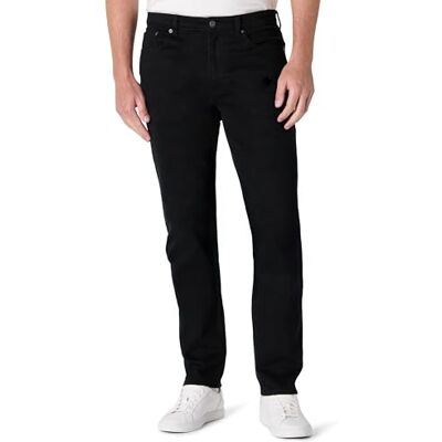 AEMN85948_Black Amazon Essentials Męskie dżinsy Low Stretch Slim Straight, Czarny, 30W / 30L AEMN85948_Black Amazon Essentials Męskie dżinsy Low Stretch Slim Straight, Czarny, 30W / 30L