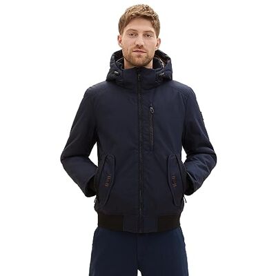 1037343 TOM TAILOR Blouson męska kurtka zimowa z odpinanym kapturem , 10668 Sky Captain Blue, XL 1037343 TOM TAILOR Blouson męska kurtka zimowa z odpinanym kapturem , 10668 Sky Captain Blue, XL