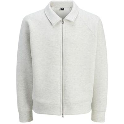 12274425-4727691 Jack & Jones Jcodynamic Sweat Zip High Neck, bia?y melan?, L 12274425-4727691 Jack & Jones Jcodynamic Sweat Zip High Neck, bia?y melan?, L
