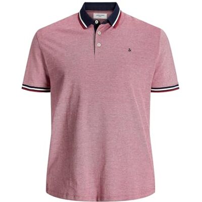 12143859 Jack & Jones Plus Męski T-shirt Jjepaulos Polo Ss Noos Ps, Rio Red/Szczegóły: ps, 3XL 12143859 Jack & Jones Plus Męski T-shirt Jjepaulos Polo Ss Noos Ps, Rio Red/Szczegóły: ps, 3XL