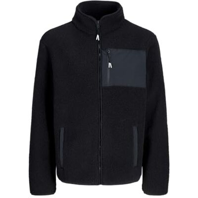 12279290-4779971 JACK & JONES Męska kurtka polarowa Jjthatcher, czarna, x_l, czarny, L 12279290-4779971 JACK & JONES Męska kurtka polarowa Jjthatcher, czarna, x_l, czarny, L