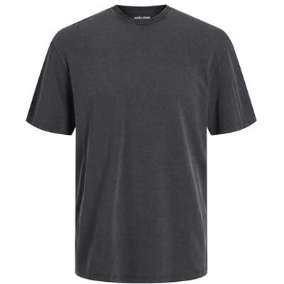 12234741 JACK & JONES Męski T-shirt JJEDREW Tee SS O-Neck NOOS, czarny, M 12234741 JACK & JONES Męski T-shirt JJEDREW Tee SS O-Neck NOOS, czarny, M