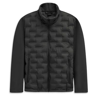 875200-81052 bugatti Męska kurtka pikowana na jesień i zimę, kurtka przejściowa Blouson, 290-czarny, 50 875200-81052 bugatti Męska kurtka pikowana na jesień i zimę, kurtka przejściowa Blouson, 290-czarny, 50