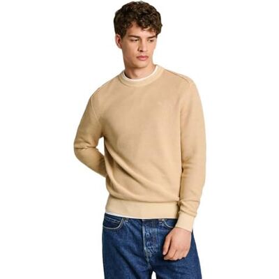 PM702441 Pepe Jeans Męska bluza z kapturem Craig, Brązowy (beżowy ziarno), M PM702441 Pepe Jeans Męska bluza z kapturem Craig, Brązowy (beżowy ziarno), M