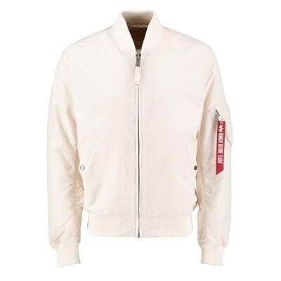 191103-578 Alpha Industries MA-1 TT Bomber Jacket dla mężczyzn Jet Stream White 191103-578 Alpha Industries MA-1 TT Bomber Jacket dla mężczyzn Jet Stream White