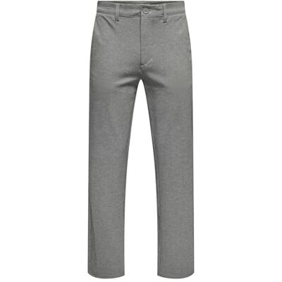 22033199 ONLY & SONS ONSMARK Regular 0209 spodnie, Medium Grey Melange, 29W / 30L 22033199 ONLY & SONS ONSMARK Regular 0209 spodnie, Medium Grey Melange, 29W / 30L