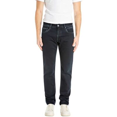 MA972X.000.918 986 REPLAY Męskie dżinsy Grover Cotton, Dark Blue 007 (niebieskie), 32 W/30 l, 007 Dark Blue, 32W / 30L MA972X.000.918 986 REPLAY Męskie dżinsy Grover Cotton, Dark Blue 007 (niebieskie), 32 W/30 l, 007 Dark Blue, 32W / 30L