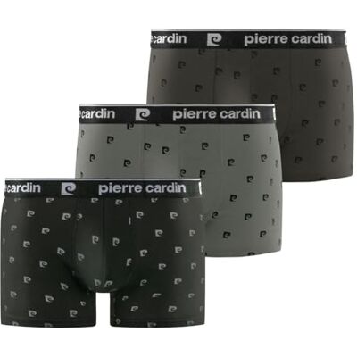 PC/1/BC/PK3/FLOW pierre cardin underwear Bokserki męskie z bawełny, naturalne bokserki męskie, hipoalergiczne i rozciągliwe (zestaw 3 sztuk), rozmiar 2XL, Drukuj, XXL PC/1/BC/PK3/FLOW pierre cardin underwear Bokserki męskie z bawełny, naturalne bokserki męskie, hipoalergiczne i rozciągliwe (zestaw 3 sztuk), rozmiar 2XL, Drukuj, XXL