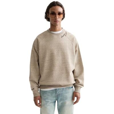 183045 Scotch & Soda Luźny krój haftowana bluza, Amphora Melange 210, S 183045 Scotch & Soda Luźny krój haftowana bluza, Amphora Melange 210, S